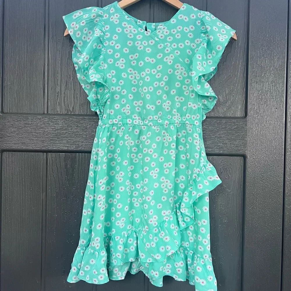 Carter's girls Daisy Faux Wrap FLORAL Dress size 8 Y